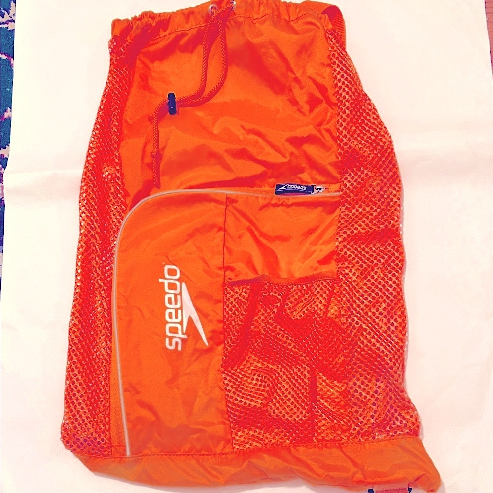 Speedo  Orange backpack drawstring  Gear Bag